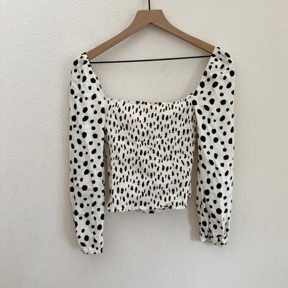 Reformation Reign Top in Ink Blot Size 2 - Picture 5 of 6